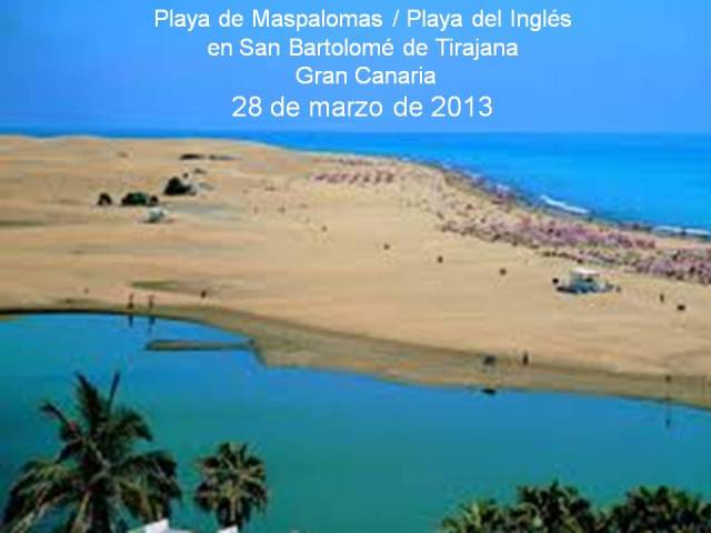 PLAYAS DE MASPALOMAS - INGLÉS EN GRAN CANARIA - 28 DE MARZO DE 2013