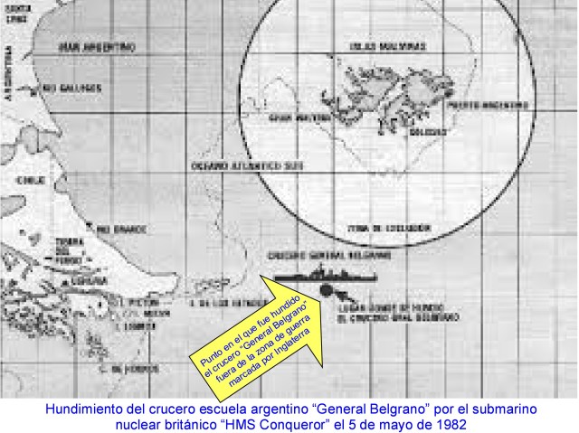 ¡  hundimiento del crucero general belgrano