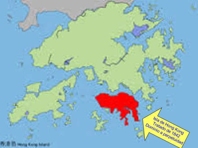¡  ISLA DE HONG KONG - TRATADO 1842 - A PERPETUIDAD