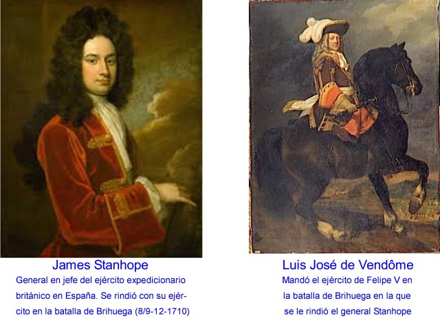 JAMES STANHOPE Y LUIS JOSÉ DE VENDÔME